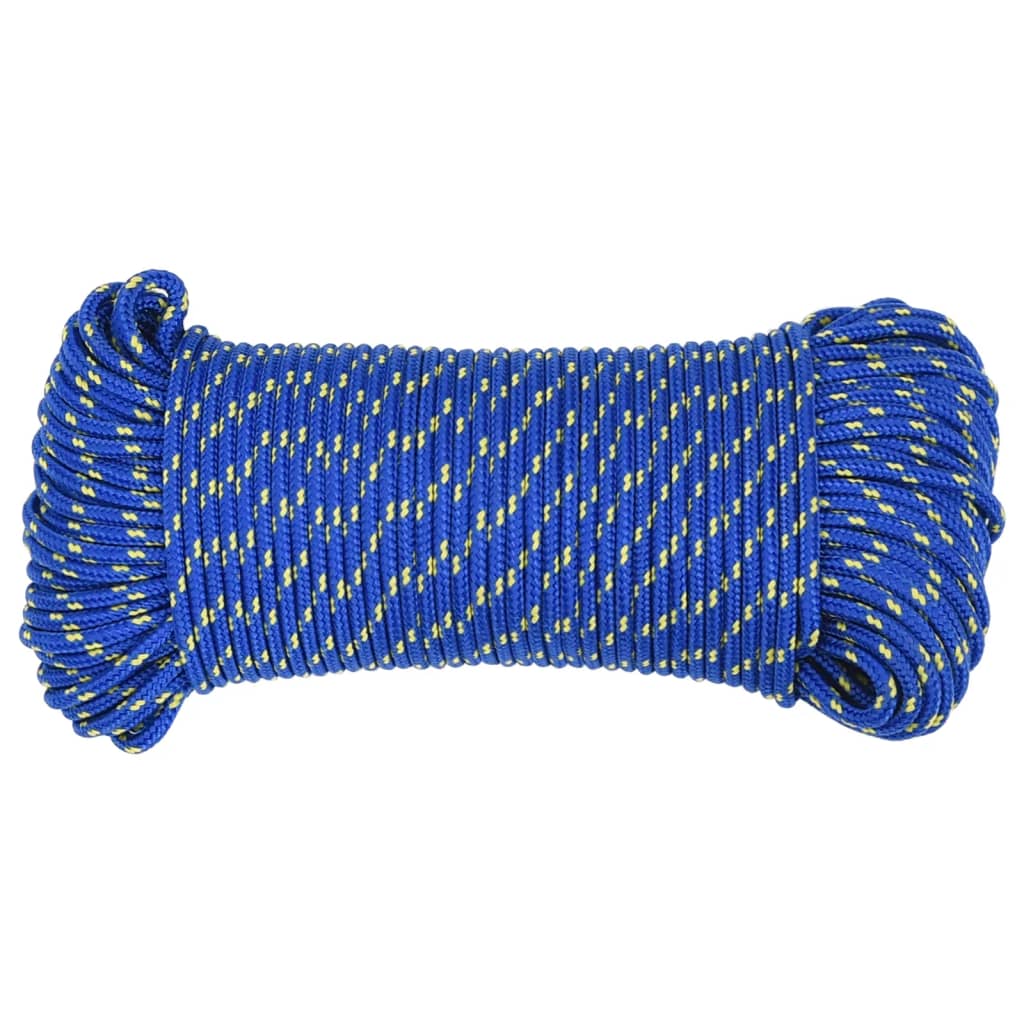 vidaXL Boat Rope Blue 4 mm 25 m Polypropylene