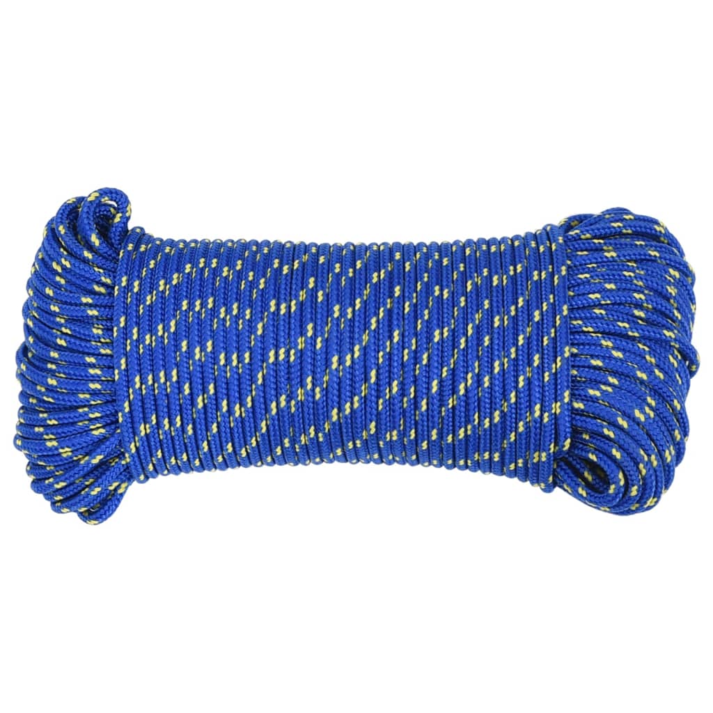 vidaXL Boat Rope Blue 4 mm 100 m Polypropylene