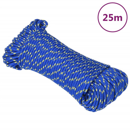 vidaXL Boat Rope Blue 5 mm 25 m Polypropylene