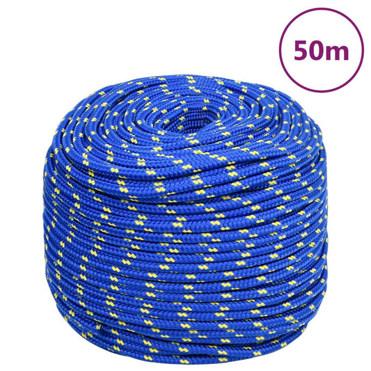 vidaXL Boat Rope Blue 6 mm 50 m Polypropylene