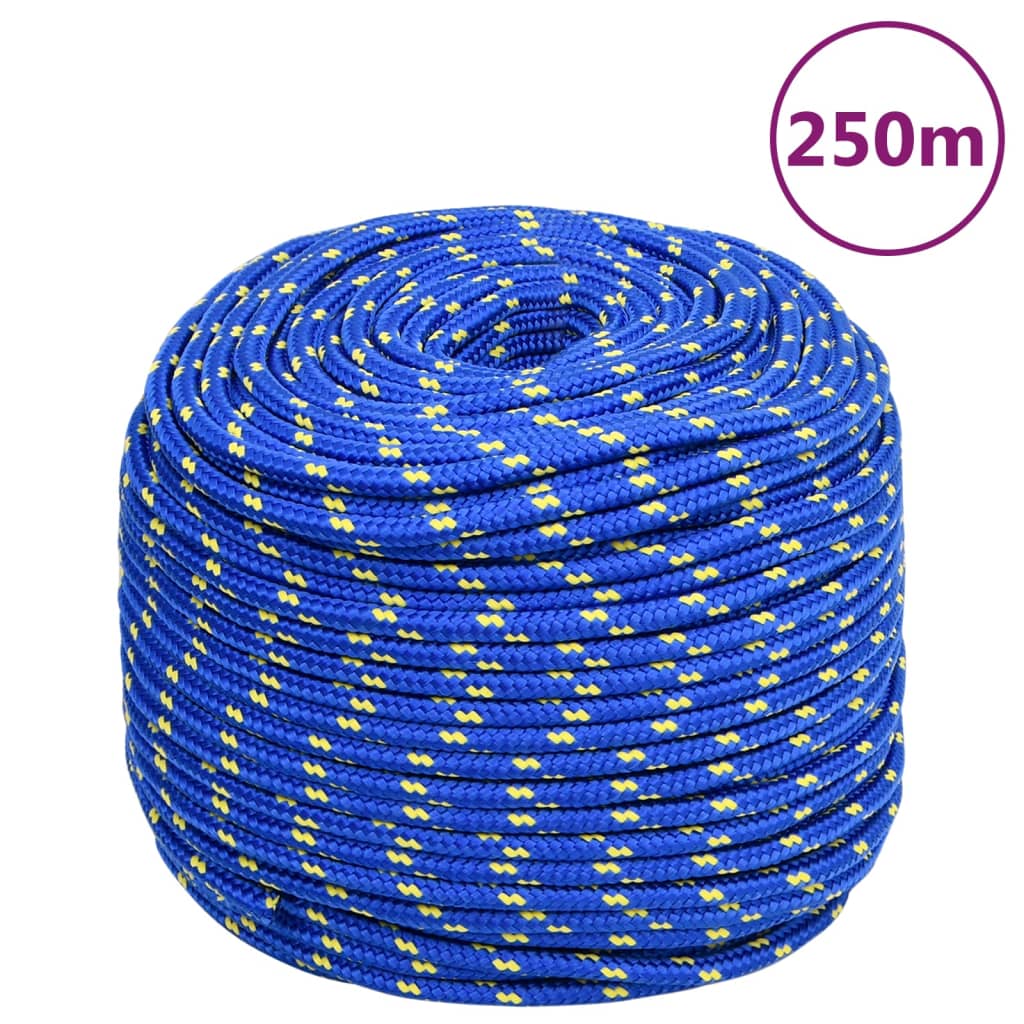 vidaXL Boat Rope Blue 6 mm 250 m Polypropylene