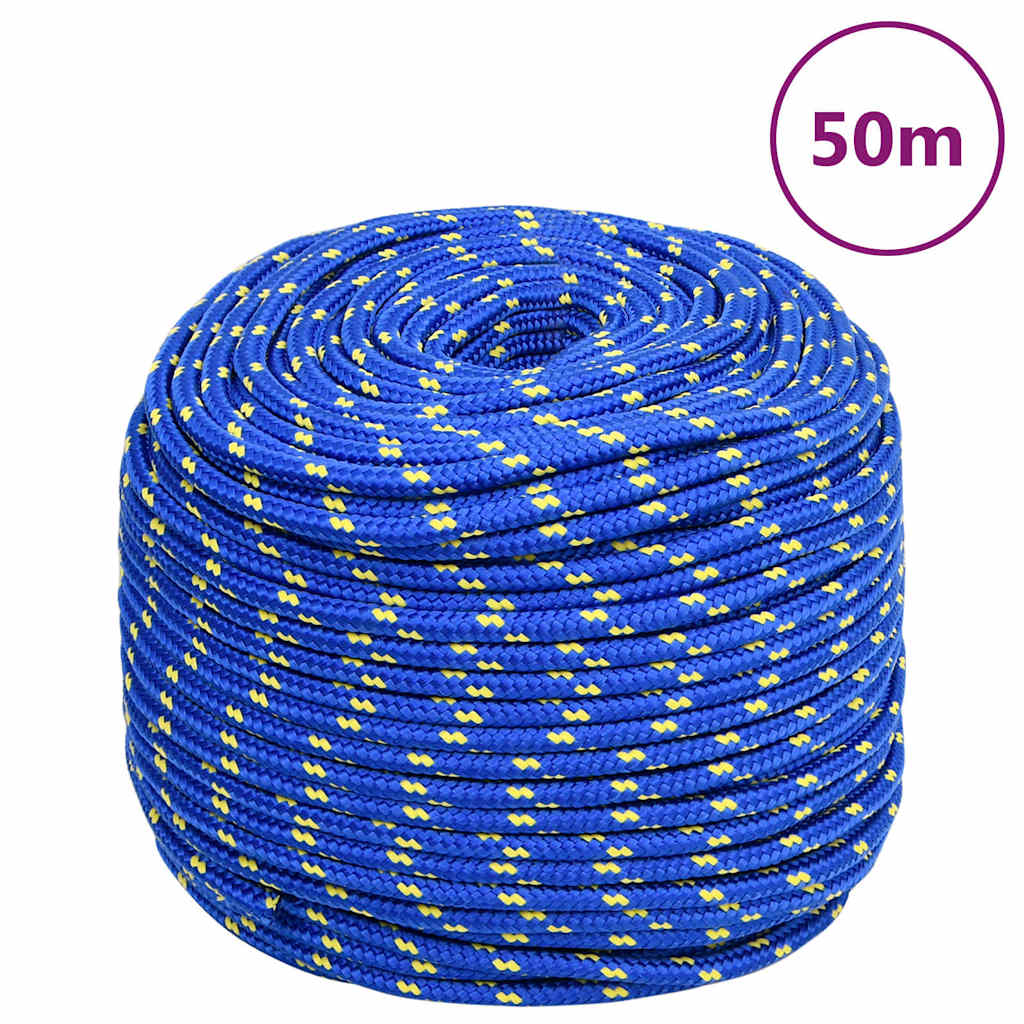 Boat Rope Blue 8 mm 50 m Polypropylene