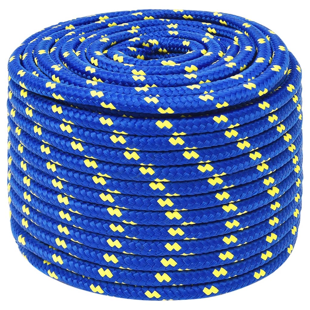 vidaXL Boat Rope Blue 12 mm 25 m Polypropylene