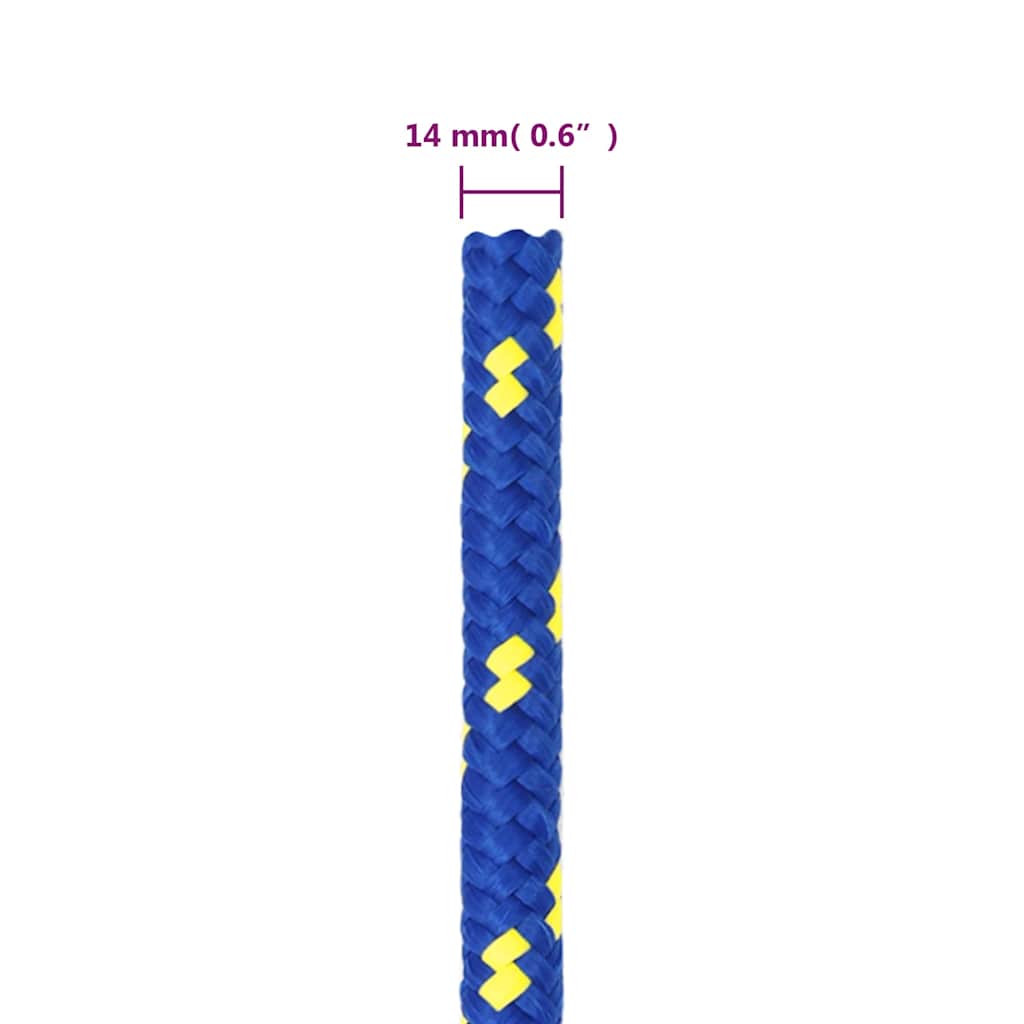 Boat Rope Blue 14 mm 100 m Polypropylene