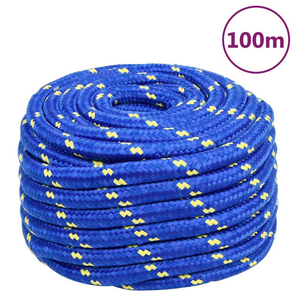 vidaXL Boat Rope Blue 20 mm 100 m Polypropylene