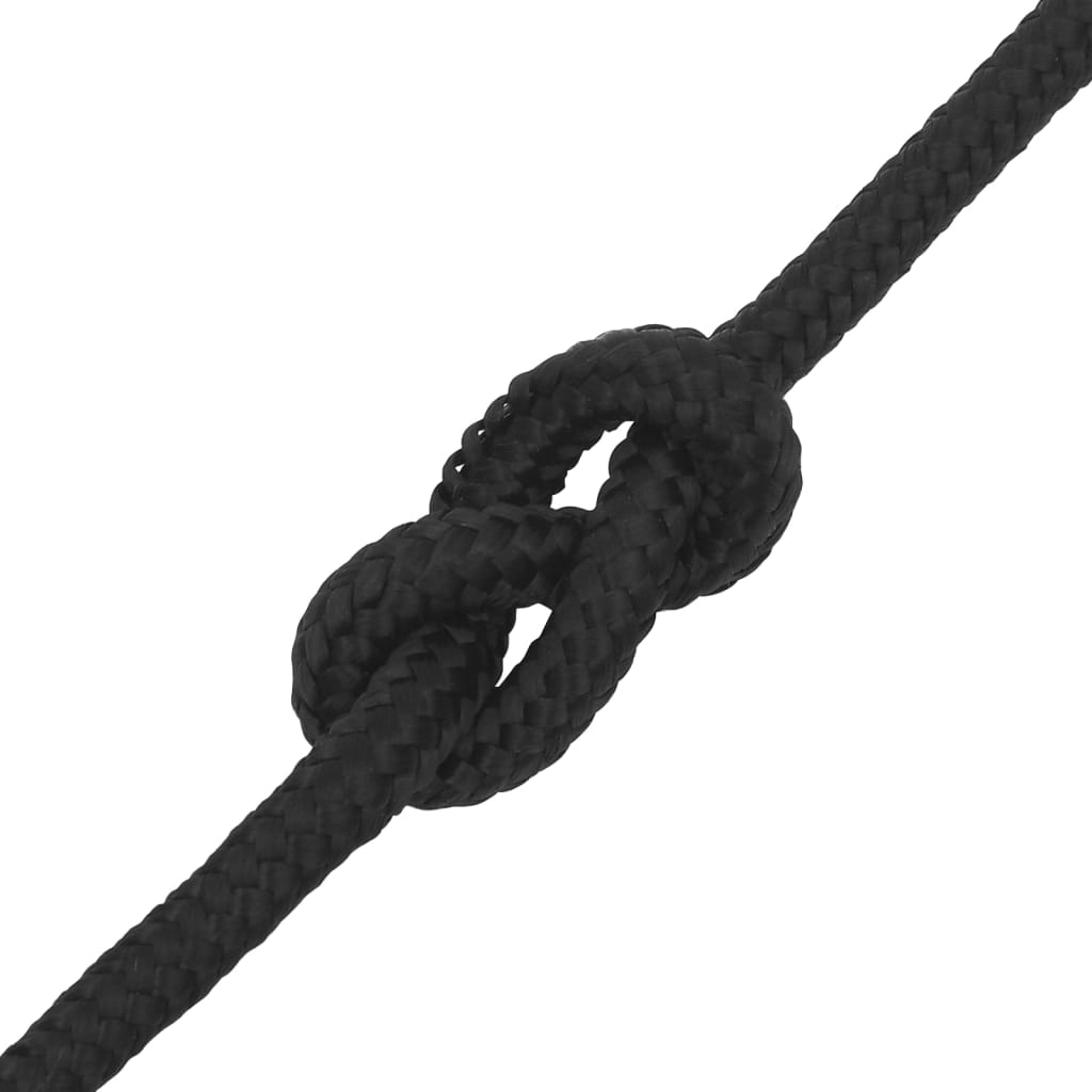Boat Rope Full Black 12 mm 250 m Polypropylene