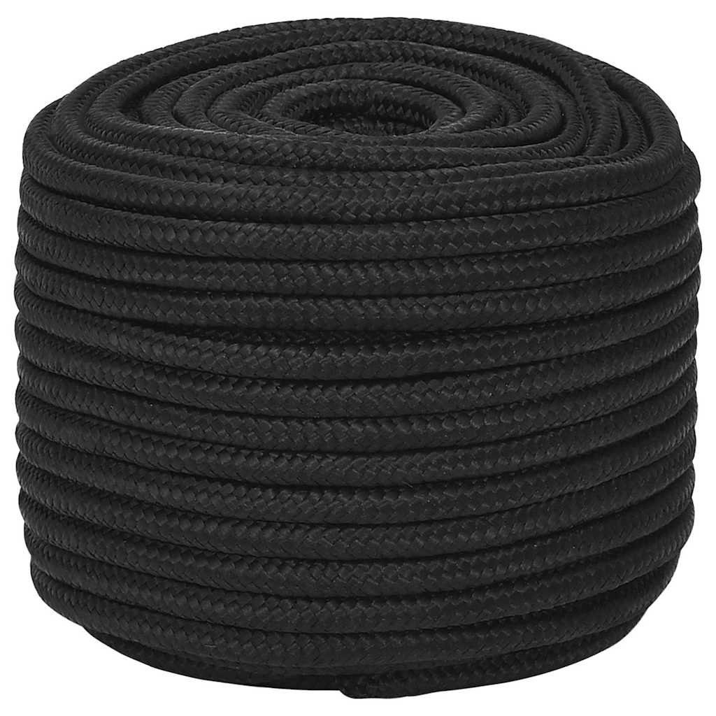 Boat Rope Full Black 14 mm 100 m Polypropylene