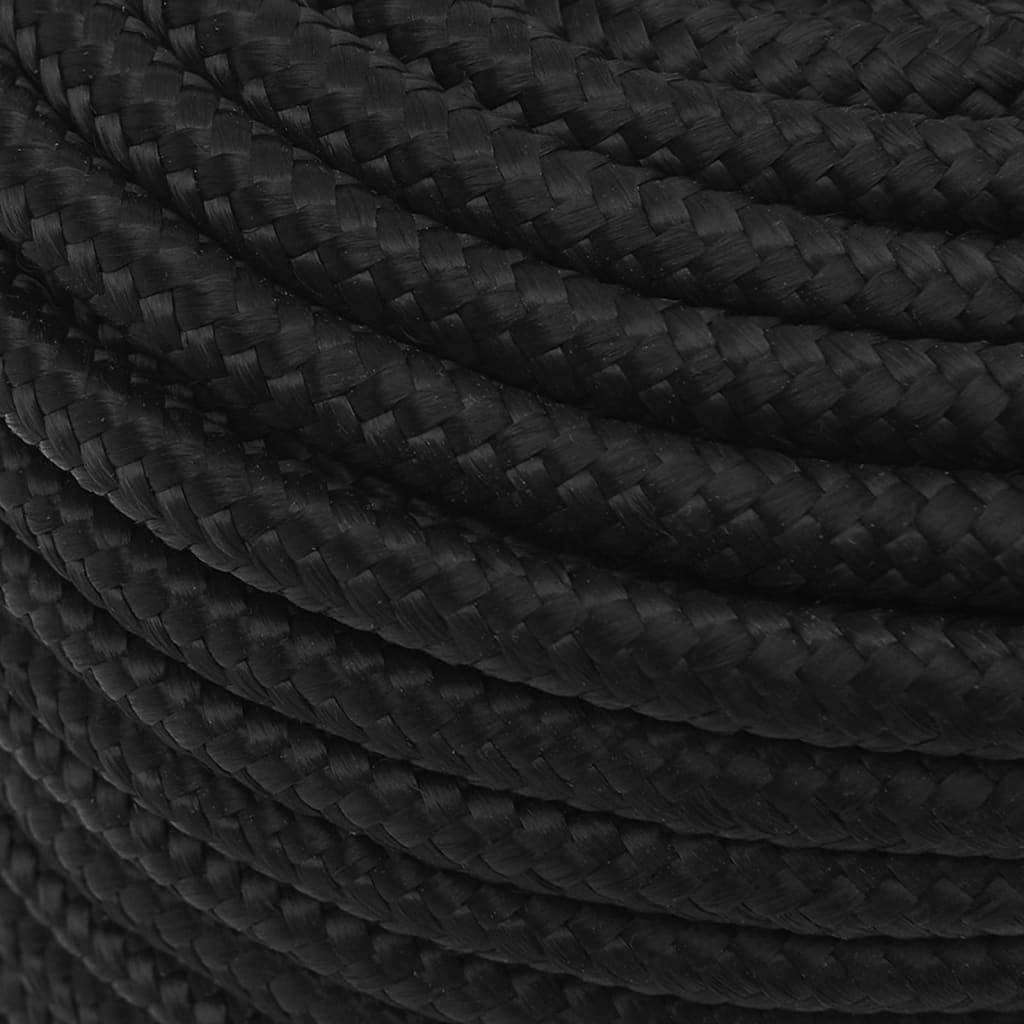 Boat Rope Full Black 14 mm 250 m Polypropylene