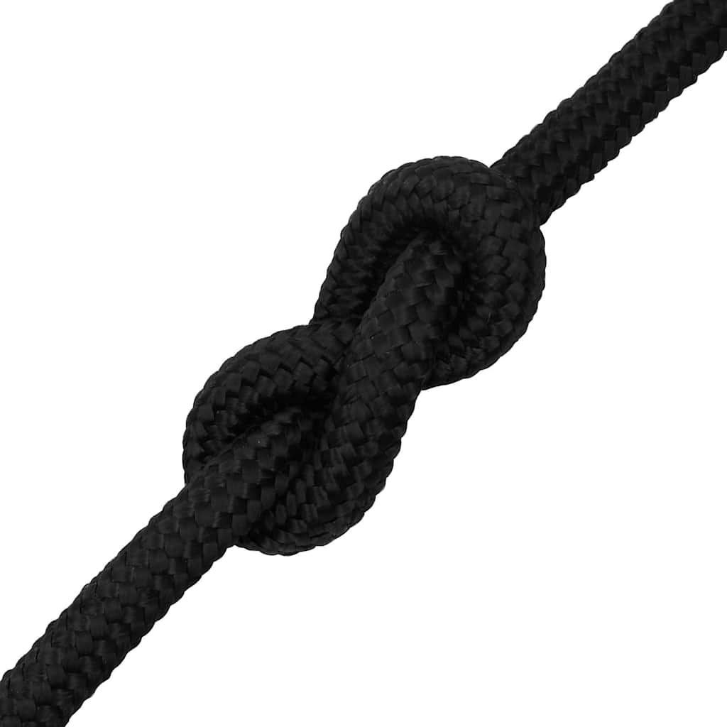 Boat Rope Full Black 20 mm 25 m Polypropylene