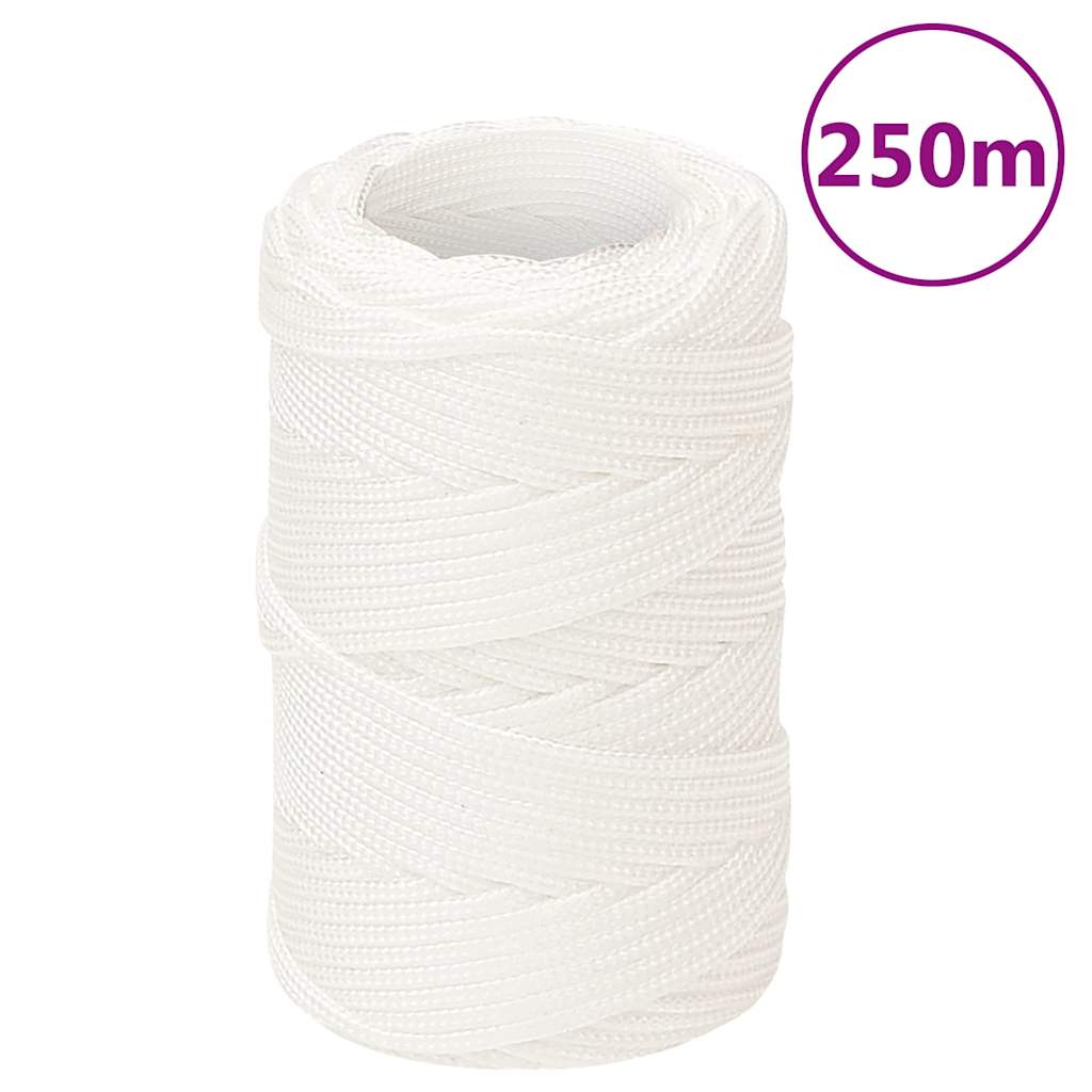 Boat Rope Full White 2 mm 250 m Polypropylene