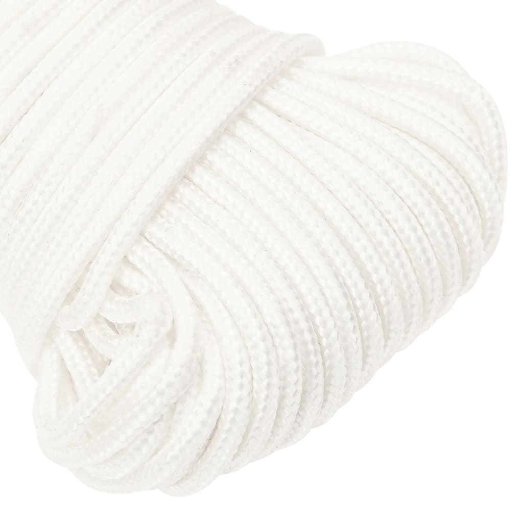 vidaXL Boat Rope Full White 4 mm 100 m Polypropylene