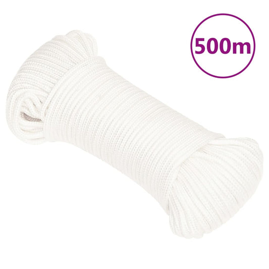 vidaXL Boat Rope Full White 4 mm 500 m Polypropylene