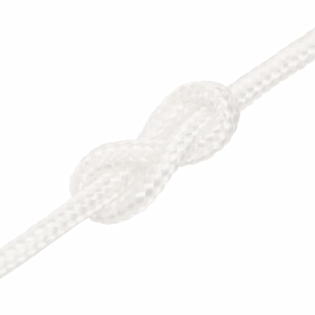 vidaXL Boat Rope Full White 5 mm 100 m Polypropylene