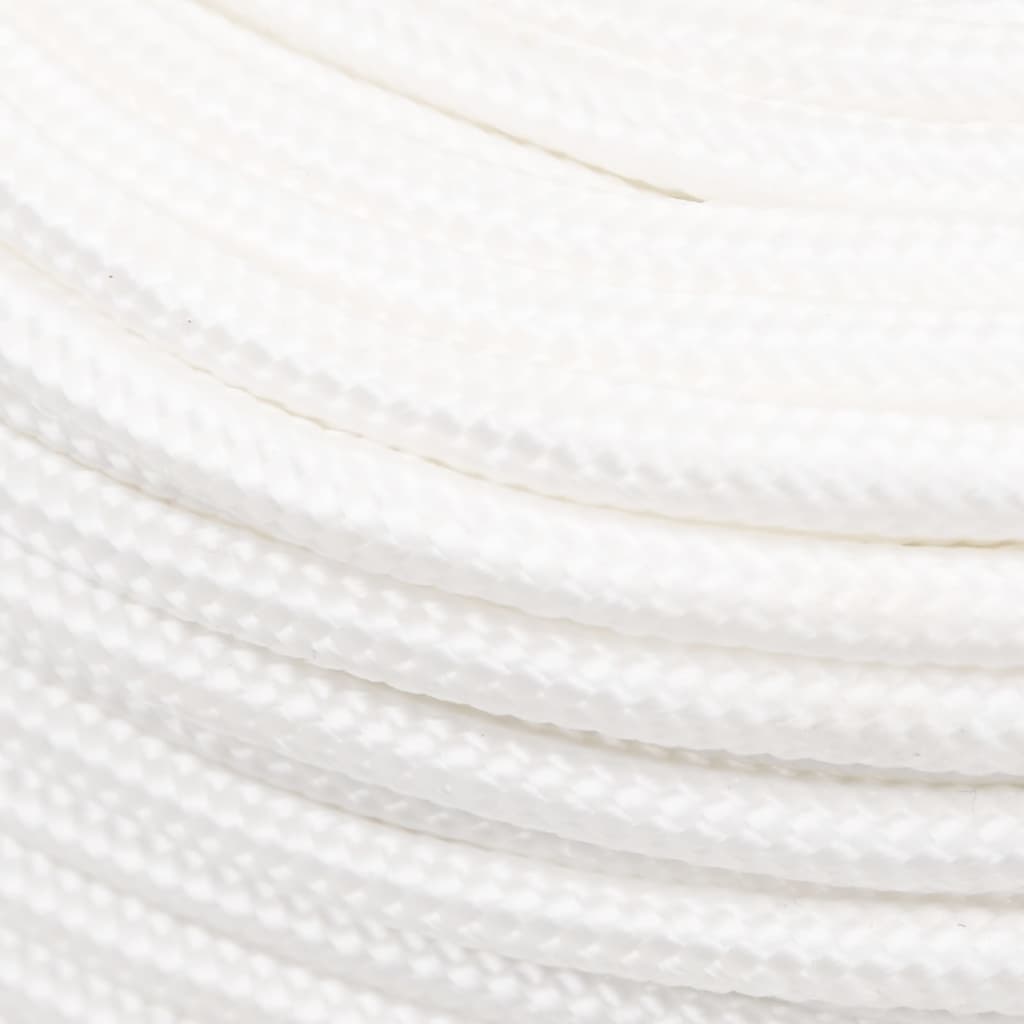 vidaXL Boat Rope Full White 6 mm 100 m Polypropylene