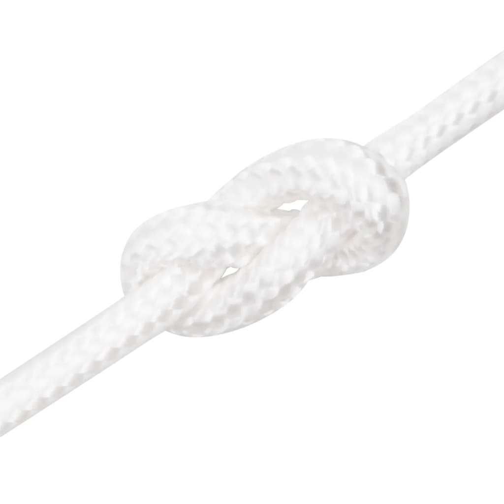 vidaXL Boat Rope Full White 8 mm 50 m Polypropylene