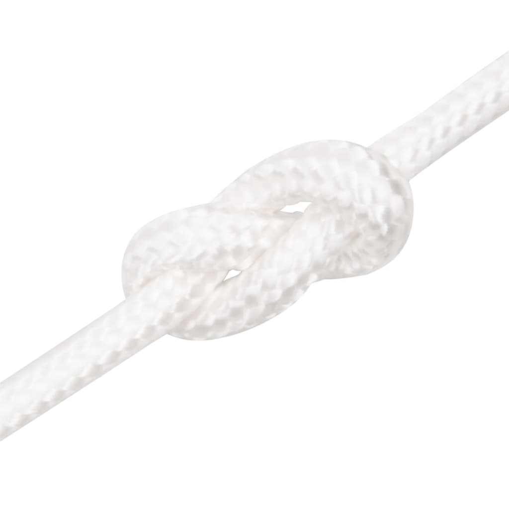 vidaXL Boat Rope Full White 8 mm 500 m Polypropylene