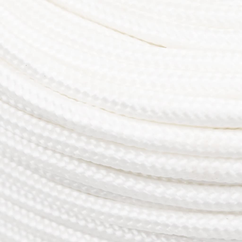 vidaXL Boat Rope Full White 10 mm 250 m Polypropylene