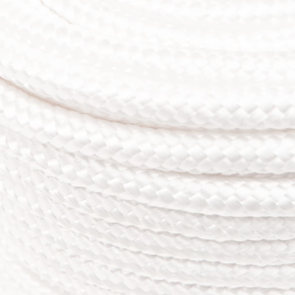 vidaXL Boat Rope Full White 12 mm 25 m Polypropylene