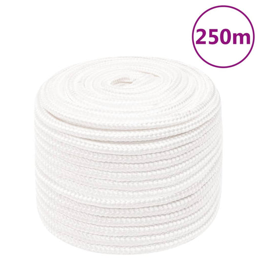 Boat Rope Full White 12 mm 250 m Polypropylene
