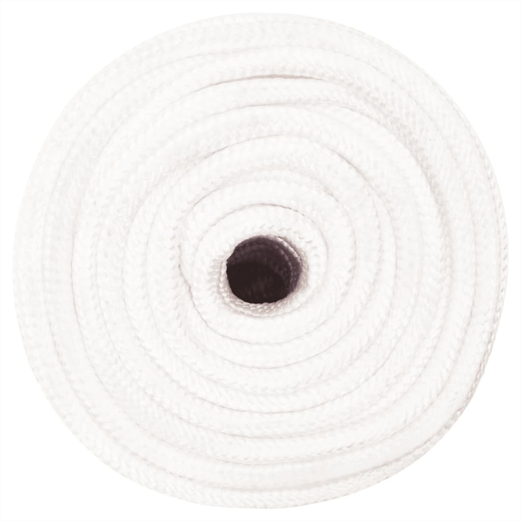 vidaXL Boat Rope Full White 12 mm 250 m Polypropylene