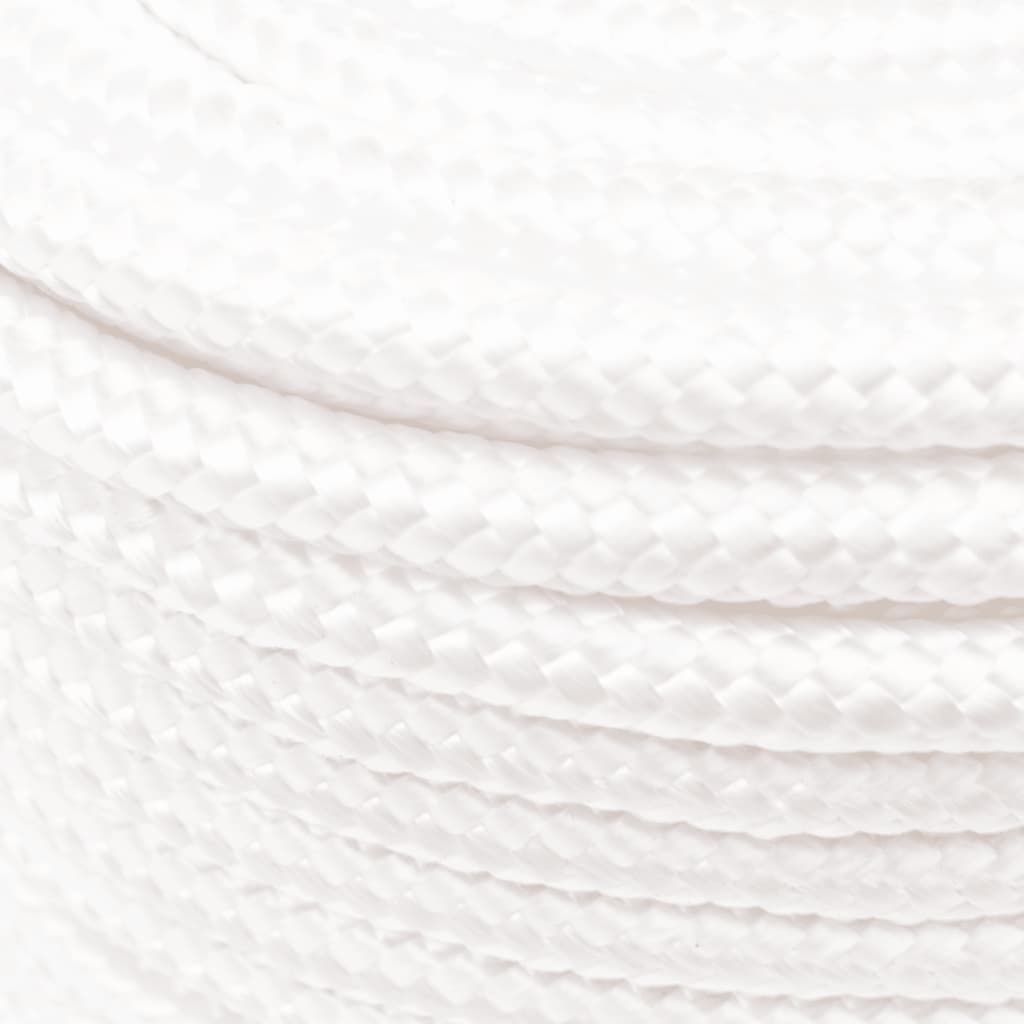 vidaXL Boat Rope Full White 12 mm 250 m Polypropylene