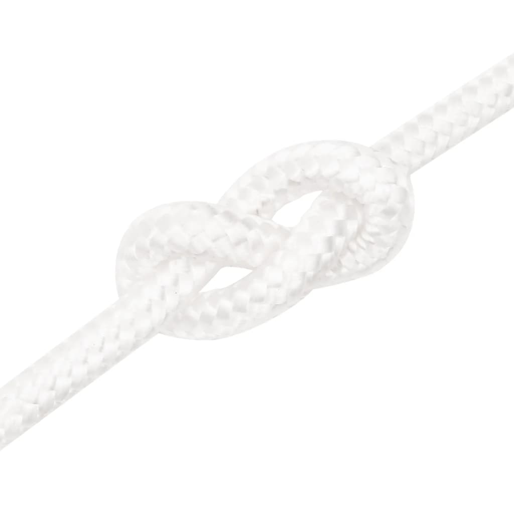 vidaXL Boat Rope Full White 12 mm 250 m Polypropylene