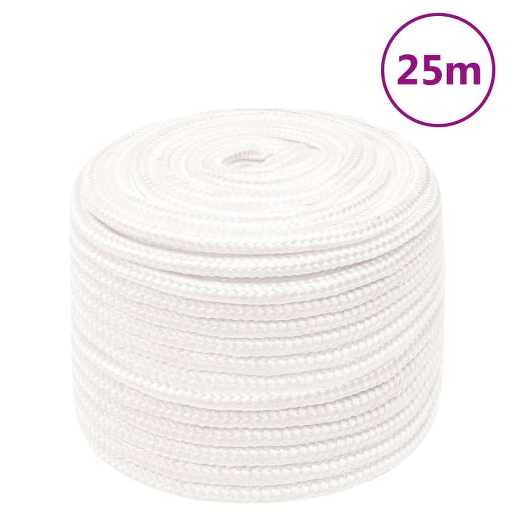 Boat Rope Full White 14 mm 25 m Polypropylene