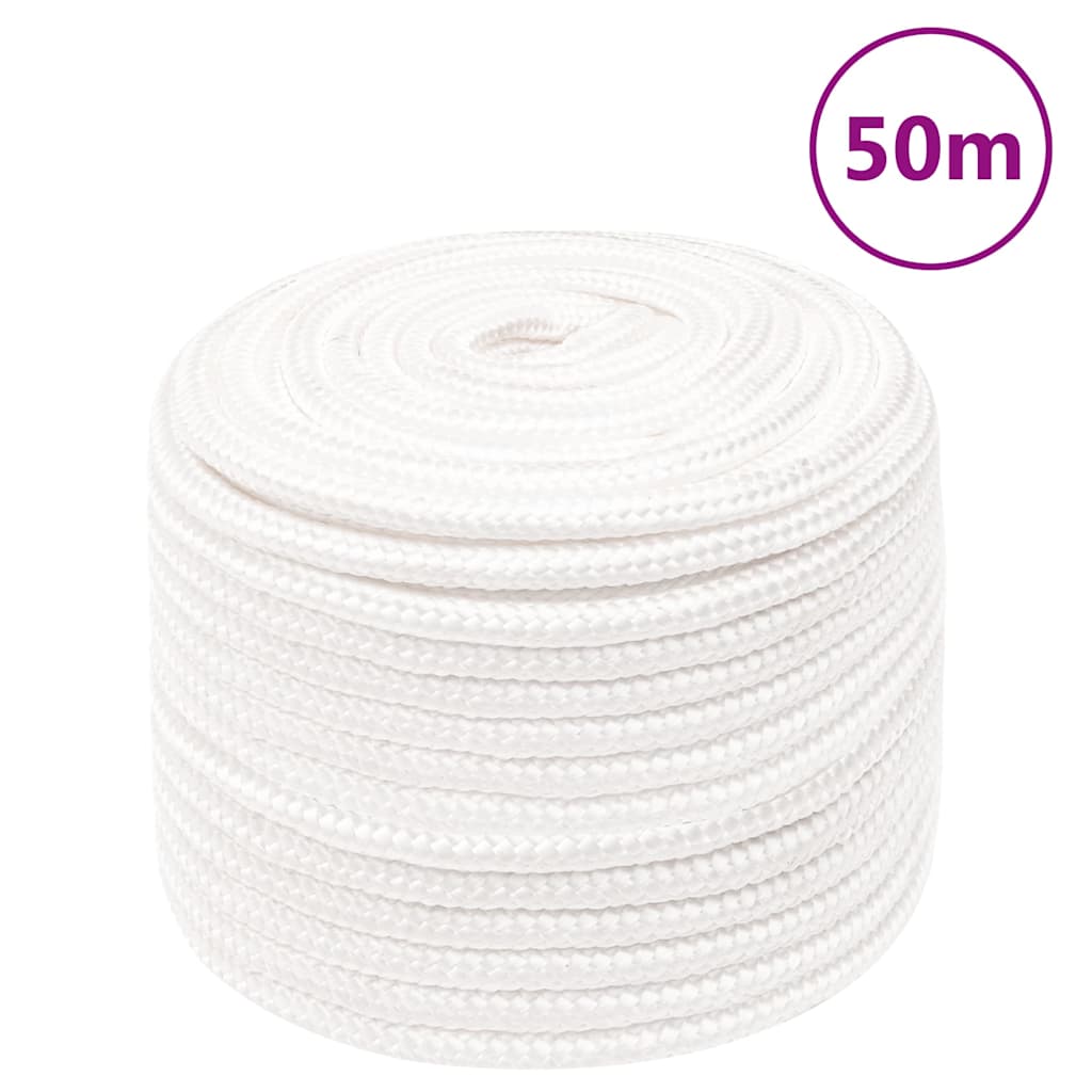Boat Rope Full White 14 mm 50 m Polypropylene