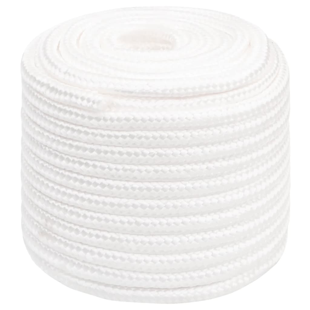 vidaXL Boat Rope Full White 16 mm 50 m Polypropylene