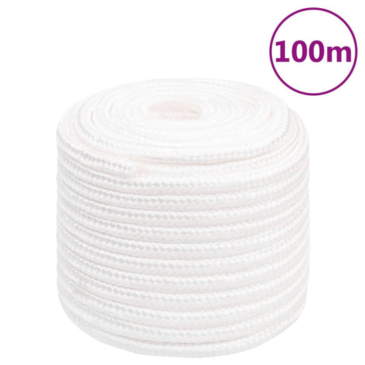 vidaXL Boat Rope Full White 16 mm 100 m Polypropylene