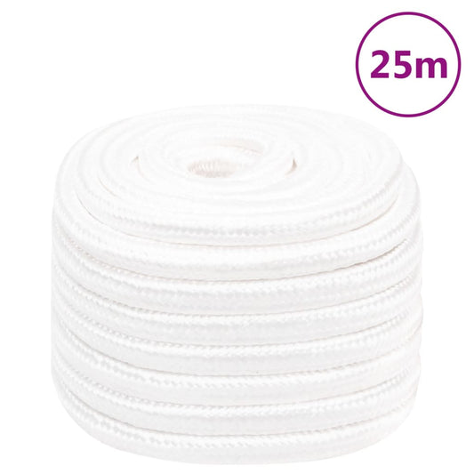 vidaXL Boat Rope Full White 20 mm 25 m Polypropylene