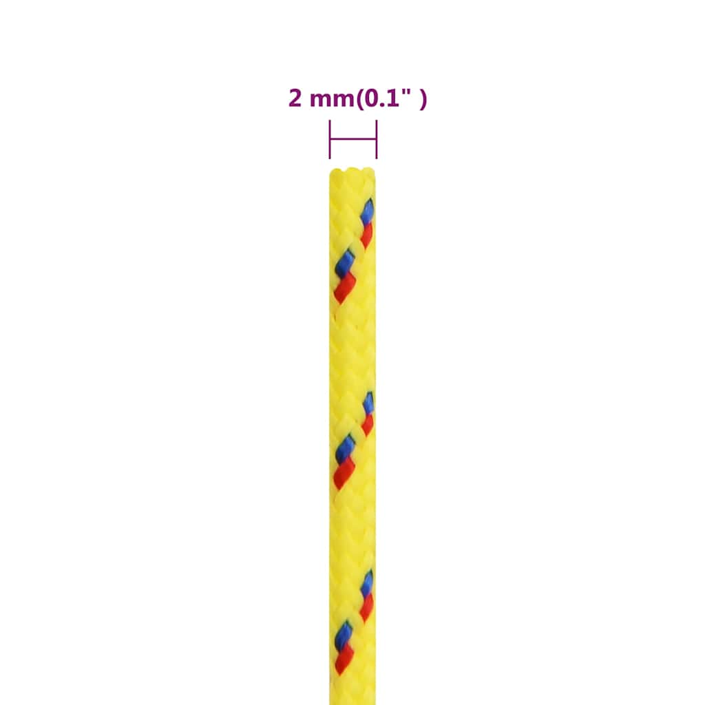 Boat Rope Yellow 2 mm 500 m Polypropylene