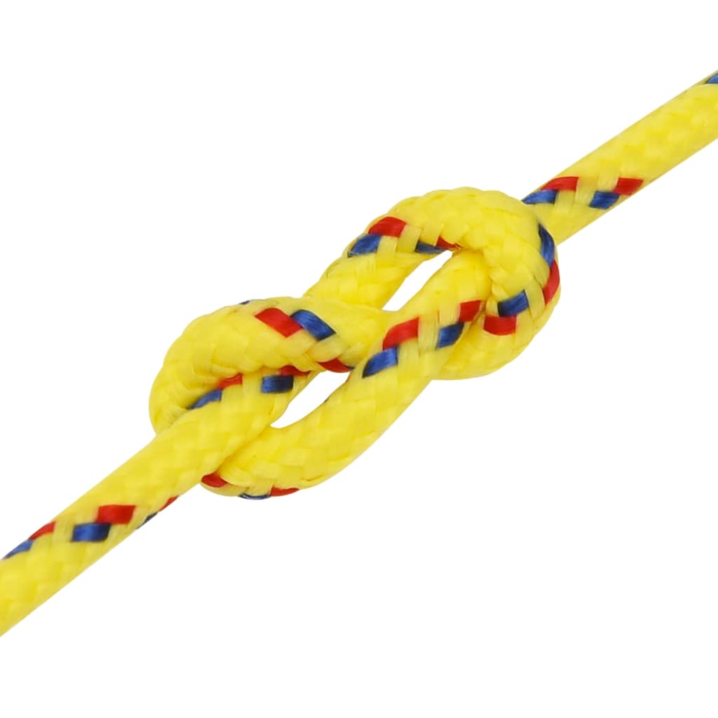 vidaXL Boat Rope Yellow 3 mm 250 m Polypropylene