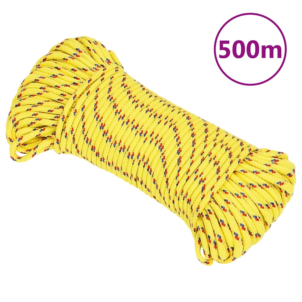 Boat Rope Yellow 3 mm 500 m Polypropylene