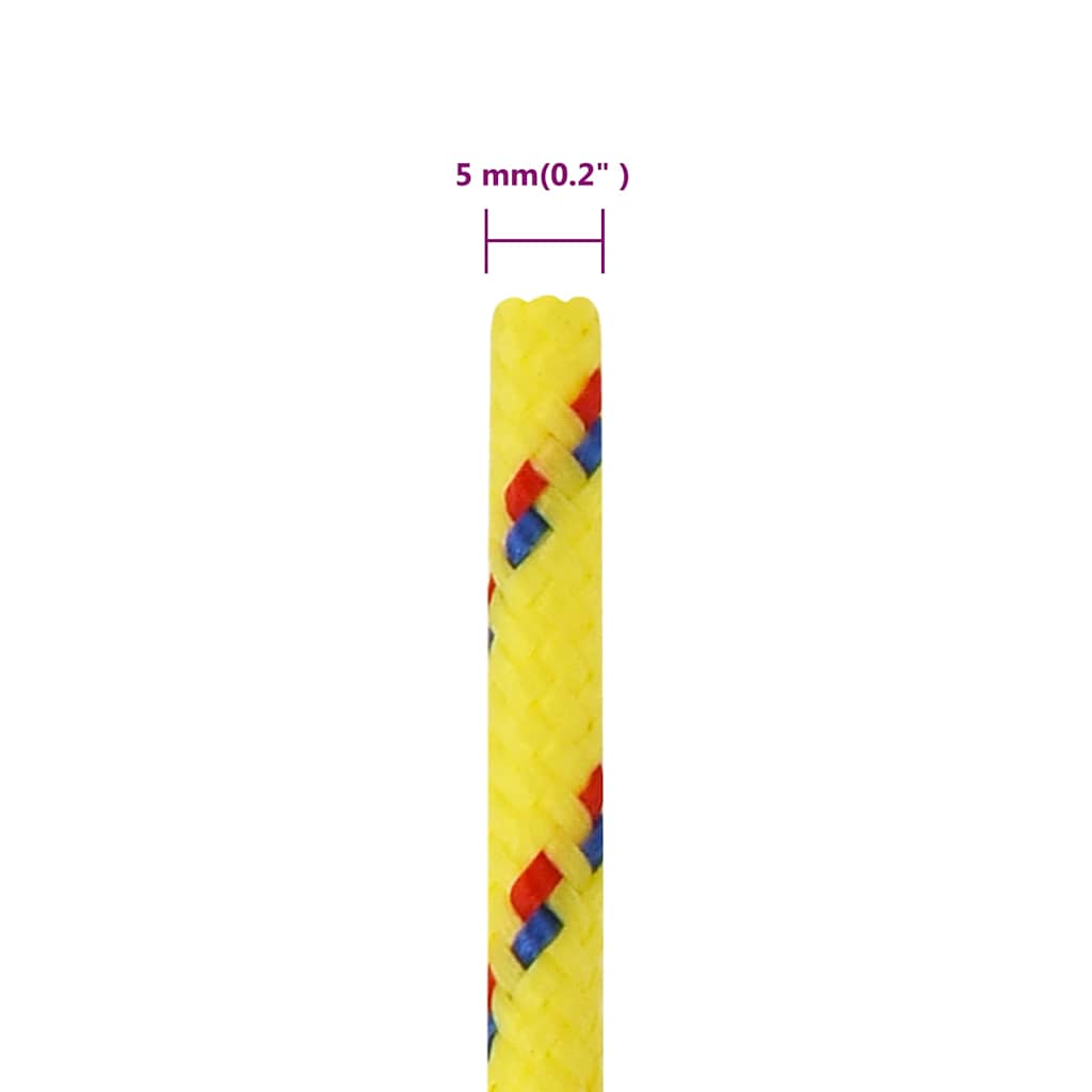 Boat Rope Yellow 5 mm 500 m Polypropylene