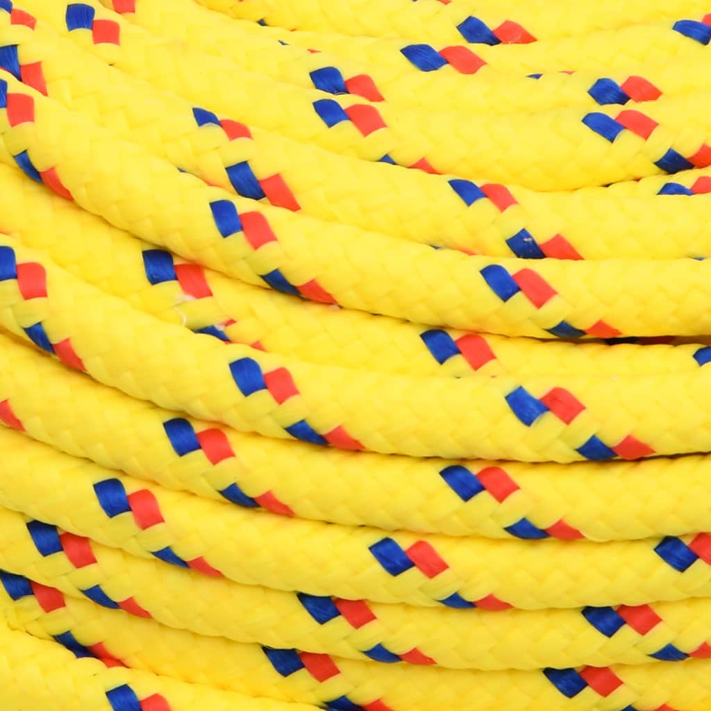 vidaXL Boat Rope Yellow 6 mm 500 m Polypropylene