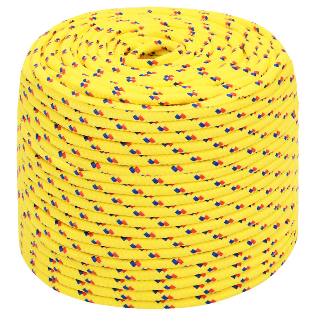 vidaXL Boat Rope Yellow 8 mm 50 m Polypropylene