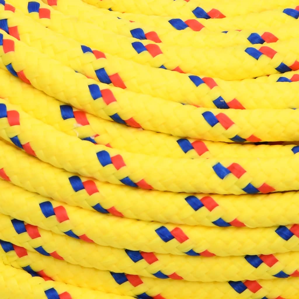 vidaXL Boat Rope Yellow 10 mm 50 m Polypropylene