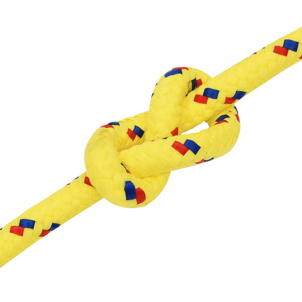 vidaXL Boat Rope Yellow 12 mm 50 m Polypropylene