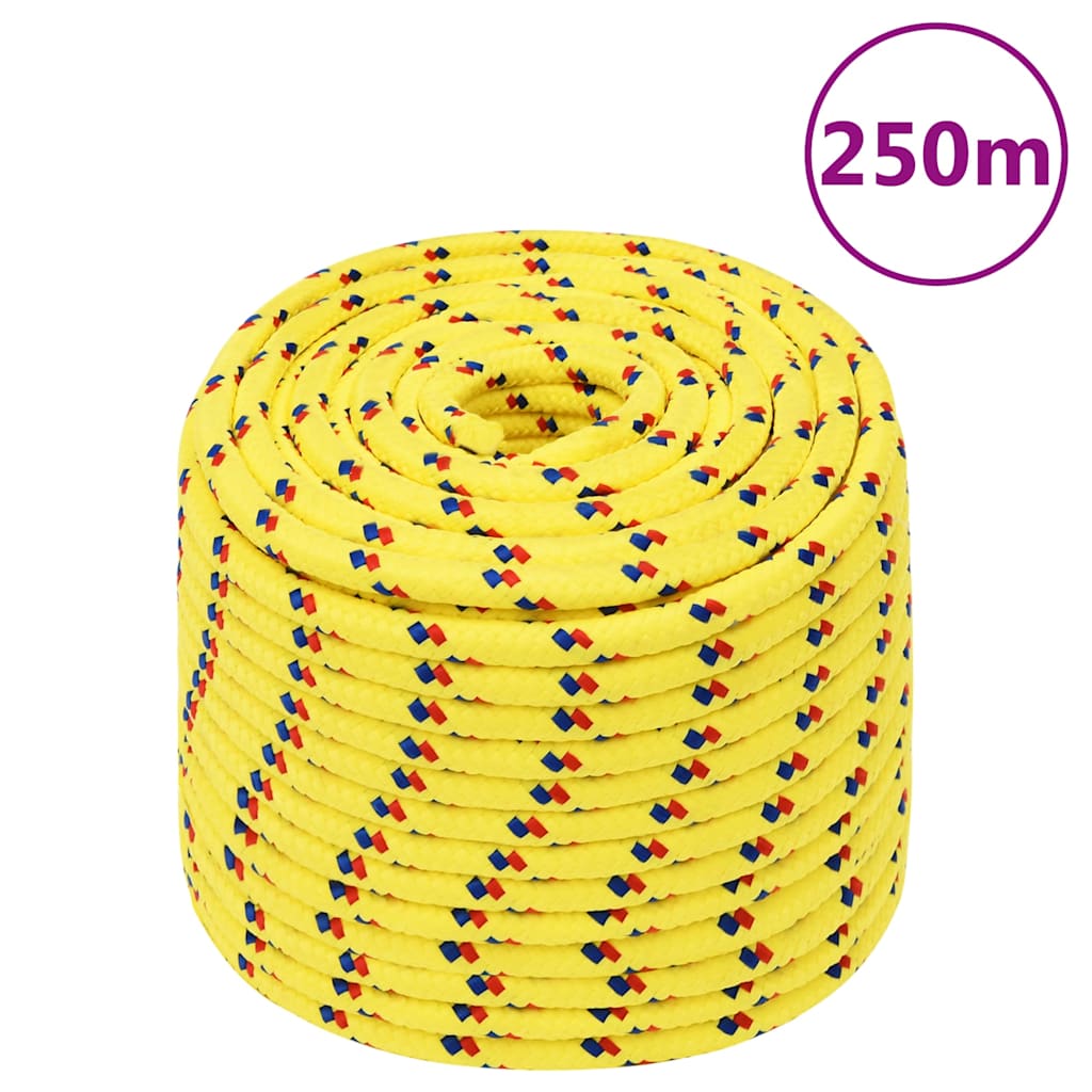Boat Rope Yellow 12 mm 250 m Polypropylene