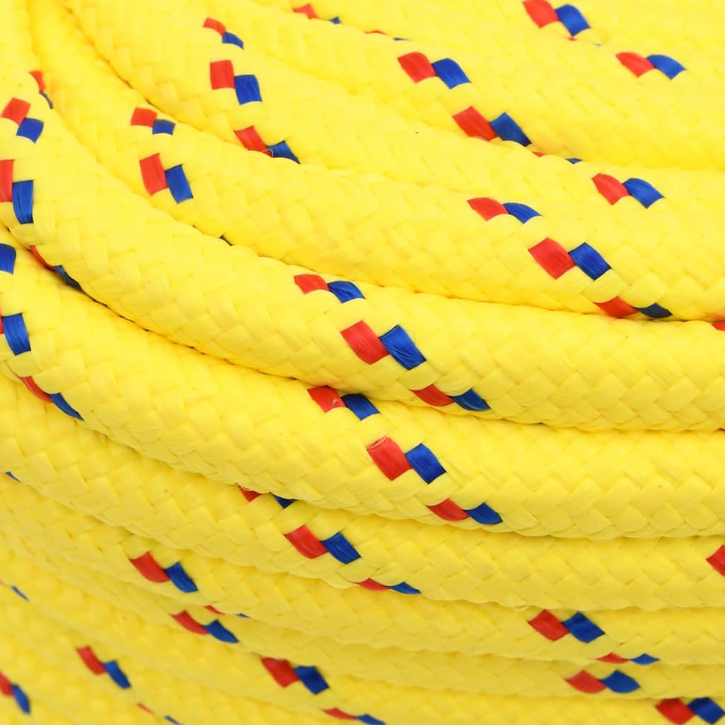 vidaXL Boat Rope Yellow 16 mm 25 m Polypropylene