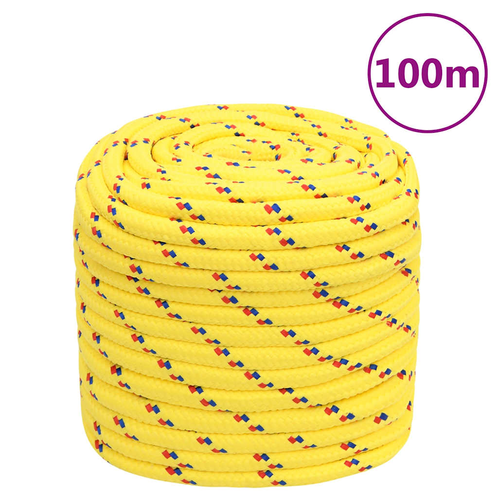 Boat Rope Yellow 16 mm 100 m Polypropylene