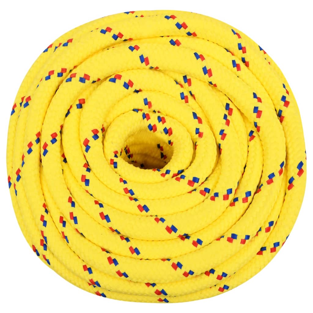 vidaXL Boat Rope Yellow 16 mm 100 m Polypropylene