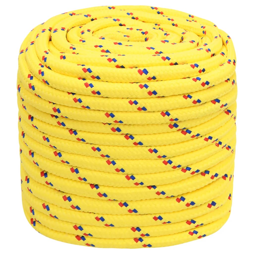 vidaXL Boat Rope Yellow 18 mm 50 m Polypropylene