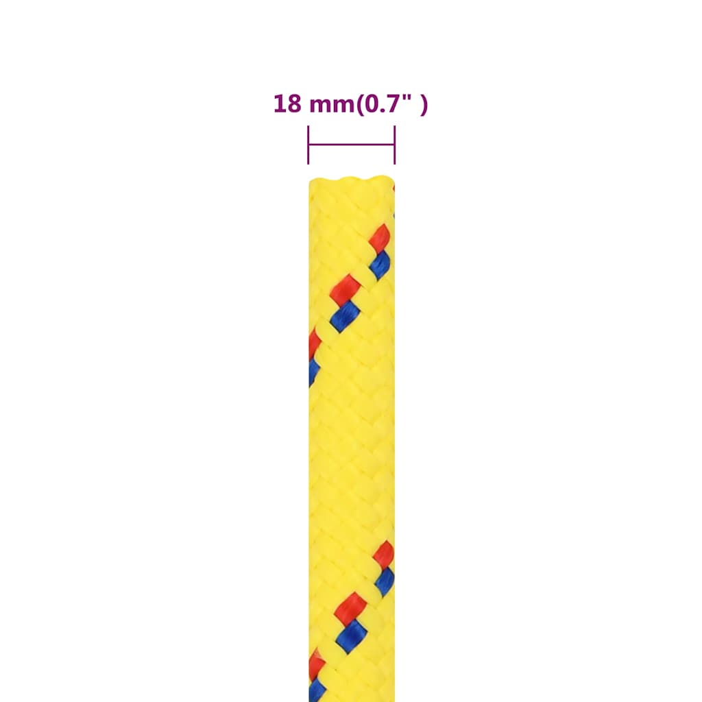 Boat Rope Yellow 18 mm 50 m Polypropylene