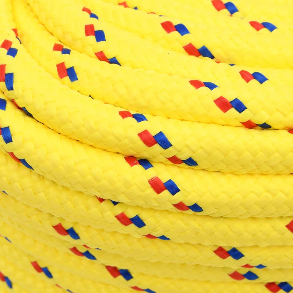 vidaXL Boat Rope Yellow 18 mm 100 m Polypropylene