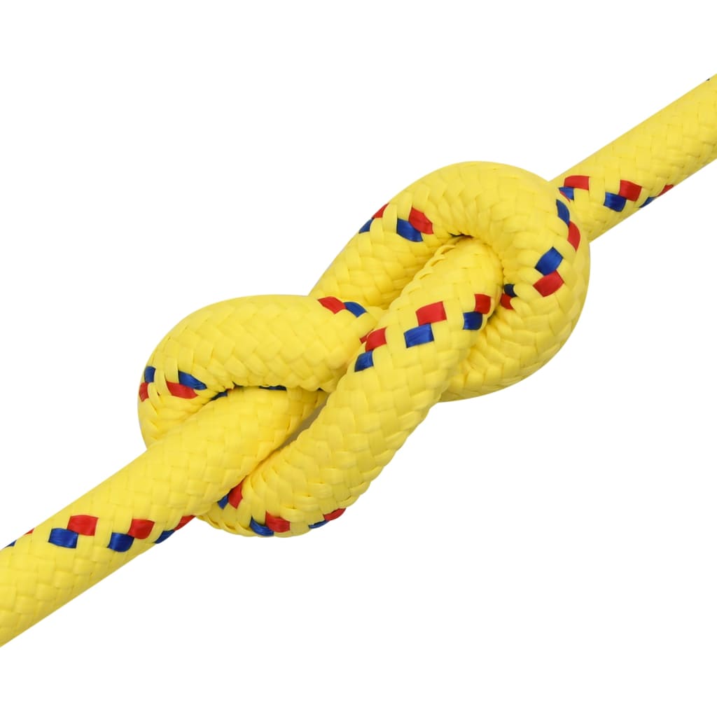 vidaXL Boat Rope Yellow 20 mm 25 m Polypropylene