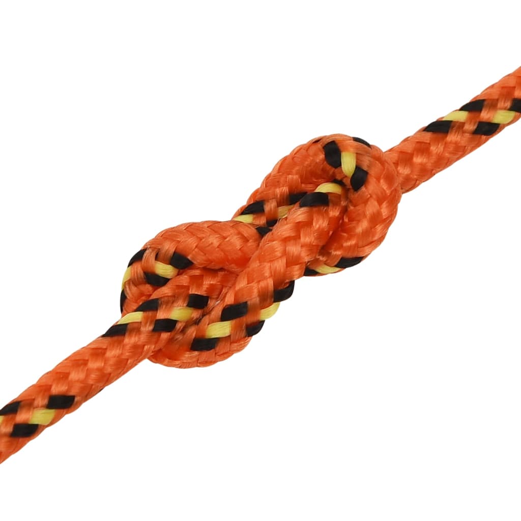 vidaXL Boat Rope Orange 3 mm 50 m Polypropylene