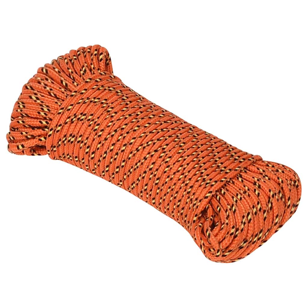 Boat Rope Orange 3 mm 500 m Polypropylene