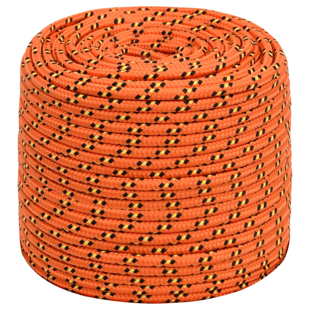 vidaXL Boat Rope Orange 6 mm 50 m Polypropylene